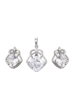 SET - Øreringe - silver-coloured