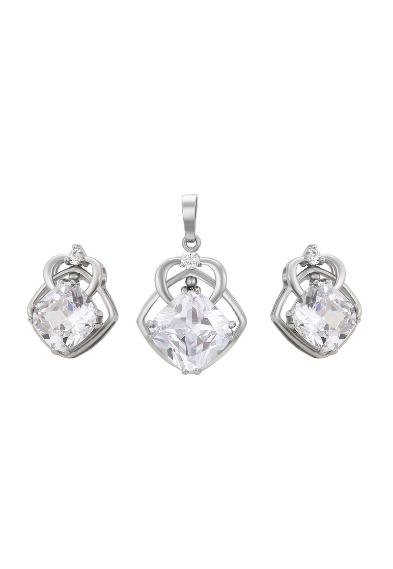 faina SET - Øreringe - silver-coloured