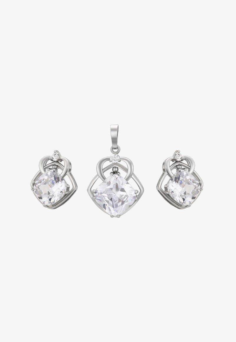 faina SET - Øreringe - silver-coloured