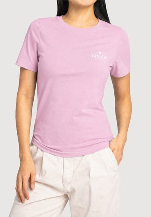 Gisada, T-shirt basic - pink sorbeto