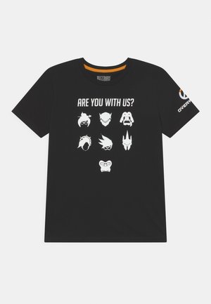 JCOOVERWATCH TEE CREW NECK JNR - T-shirts med print - black