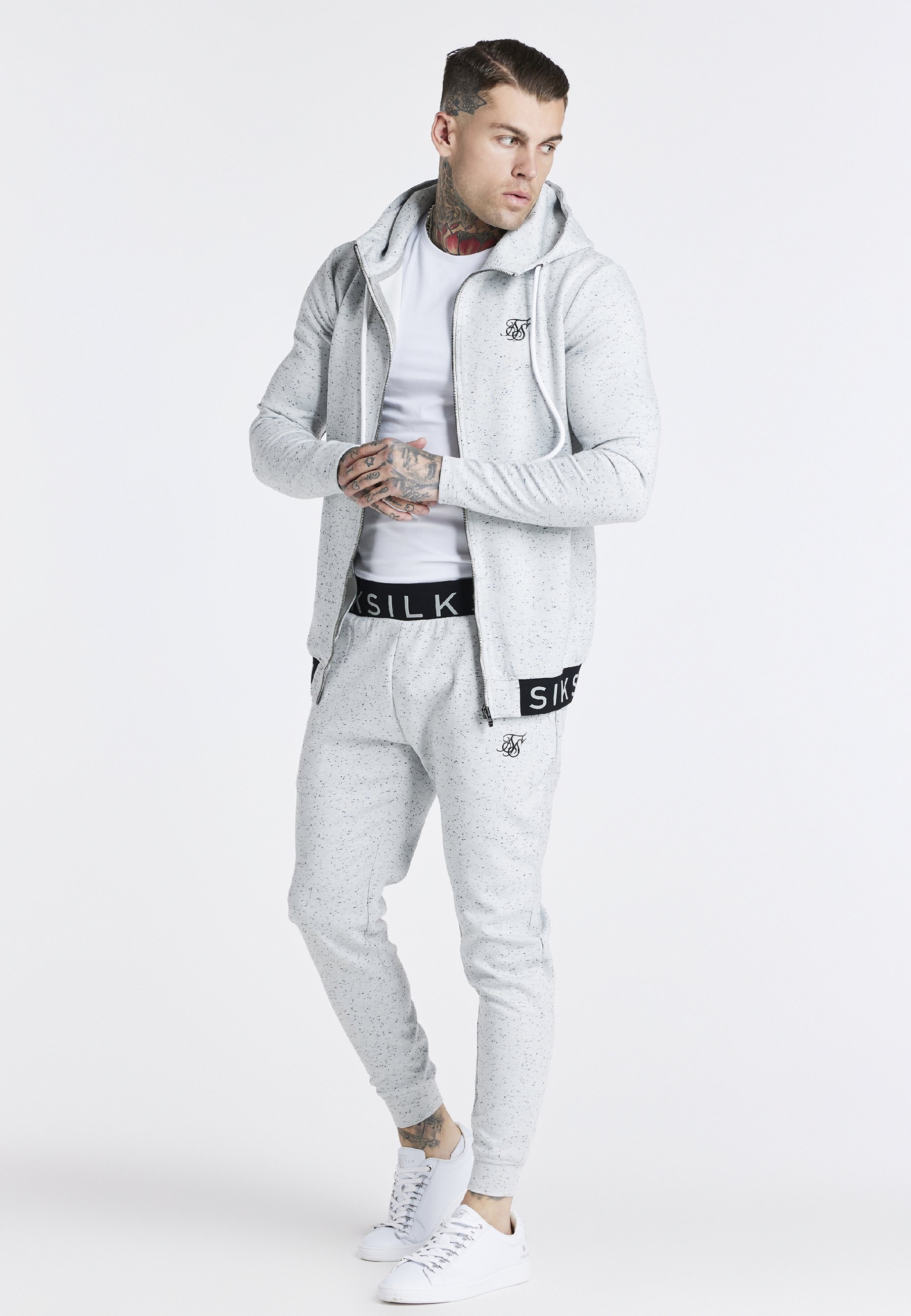 SIKSILK Sudadera con cremallera - grey/gris - Zalando.es