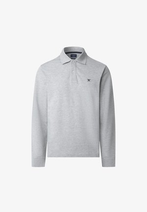SLIM FIT LOGO - Polo marškinėliai - light grey marl