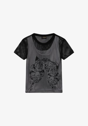 Ed Hardy, Camiseta estampada - white black