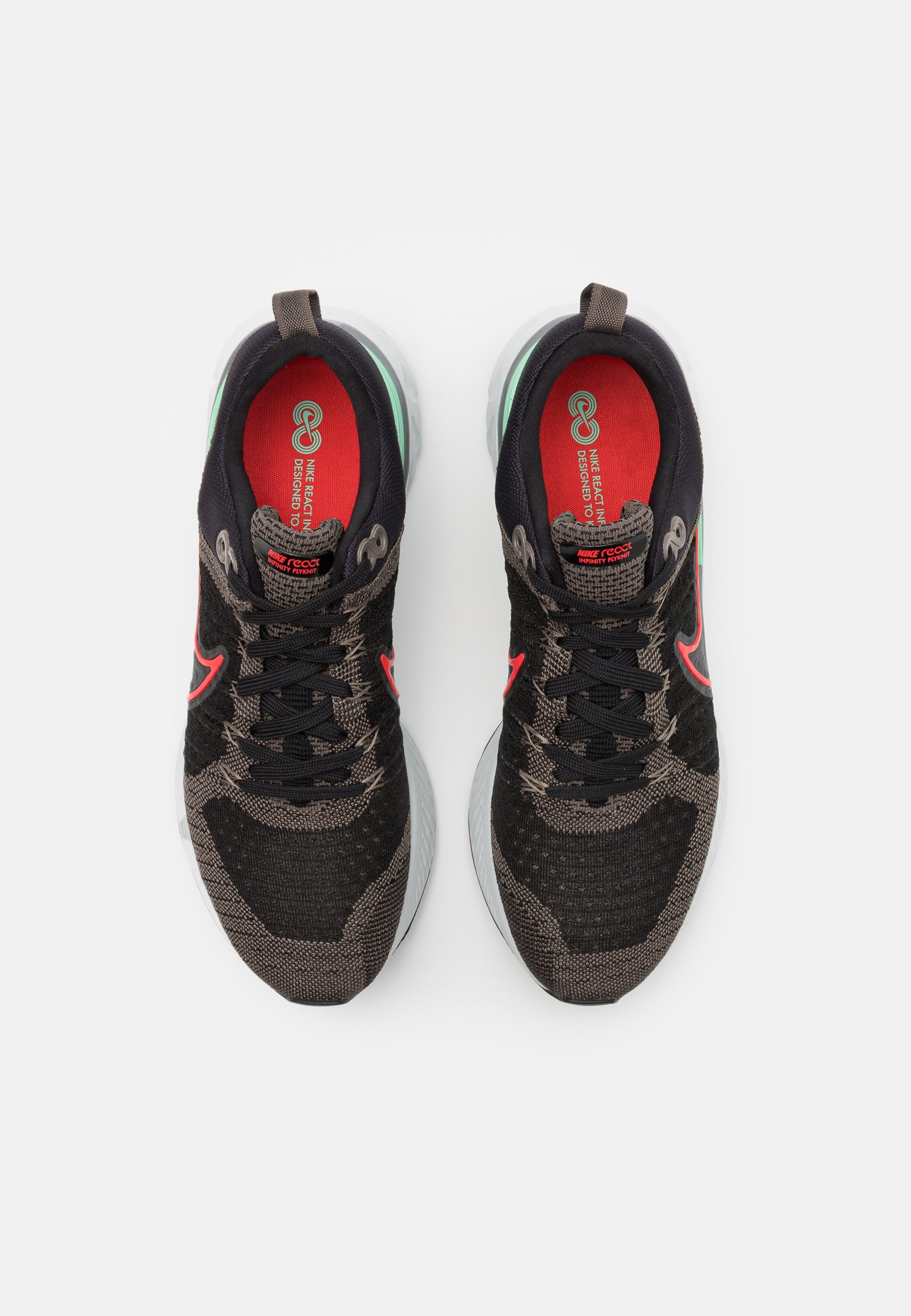 Nike Performance Chaussures de running neutres - ridgerock/chile  red/black/green glow/gris - ZALANDO.FR
