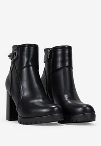 Bosanova CON CREMALLERA - Botines con plataforma - black