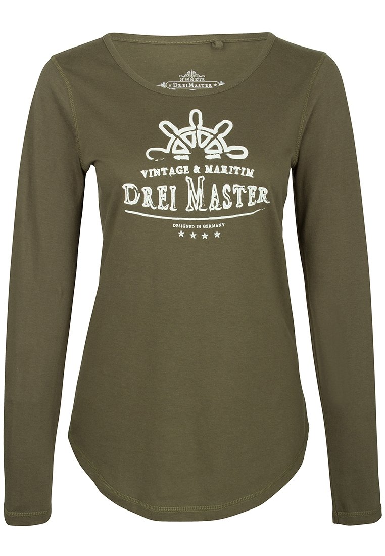 dreimaster Longsleeve olijfgroen