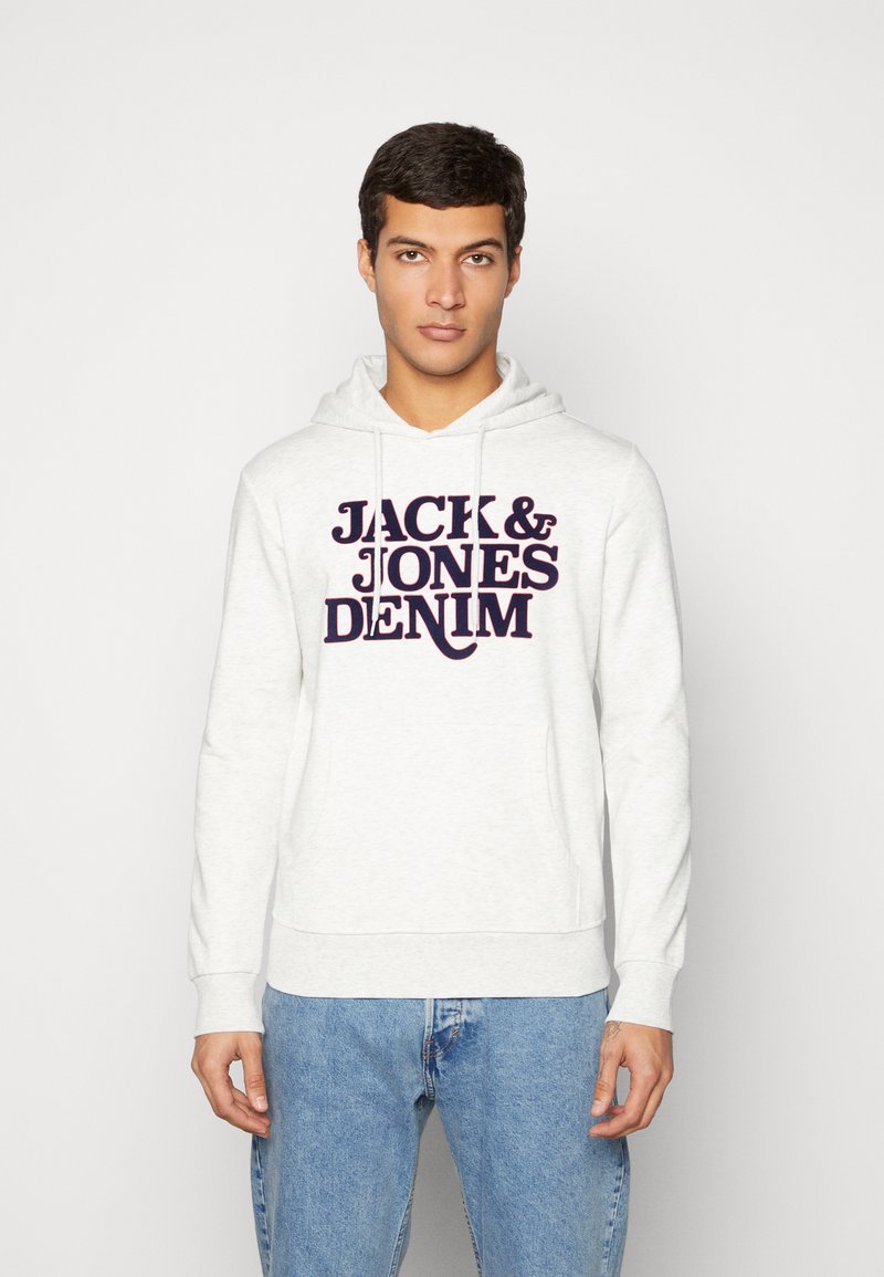 Jack & Jones JJRACK HOOD Sweatshirt white/weiß Zalando.at Jack & Jones JJRACK HOOD Sweatshirt white/weiß Zalando.at