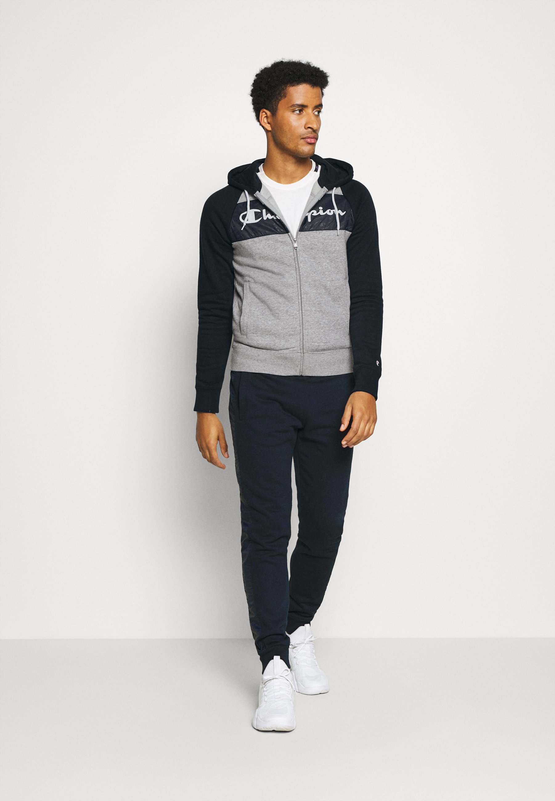 hooded full zip suit