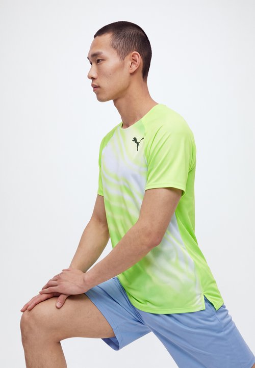 PUMA LIGHTSPEED GRAPHIC - Sports T-shirt - sunny lime — photo 4