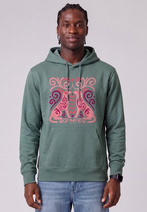 watapparel, HUNDELIEBE UNISEX - Sweat à capuche - green bay