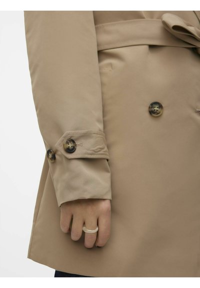 Fortunevega Long Trenchcoat Gaboos Silver Mink Detail