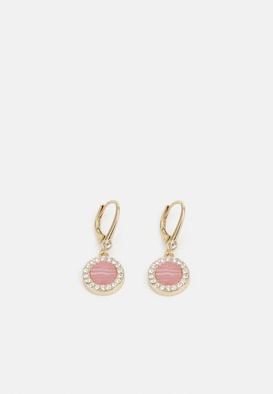 DKNY INLAY DROP - Boucles d'oreilles - gold-coloured/pink