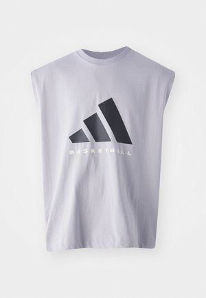 adidas Performance TEE - T-shirt imprimé - glory grey