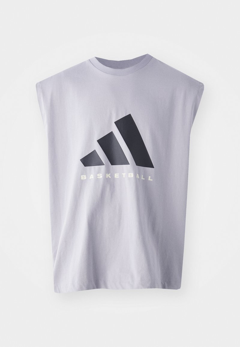 adidas performance T-shirt print lichtgrijs