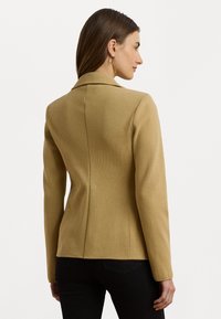 Lauren Ralph Lauren COTTON BLEND JUMPER BLAZER - Ζακέτα - camel
