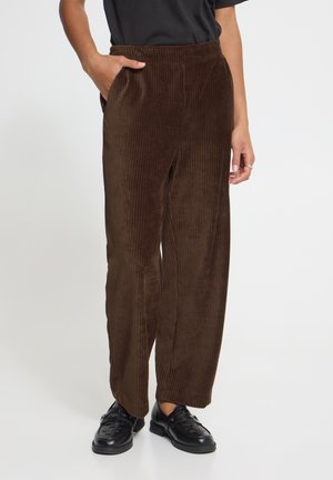 ICHI, IHTAMARY CROPPED PA - Pantaloni - chicory coffee