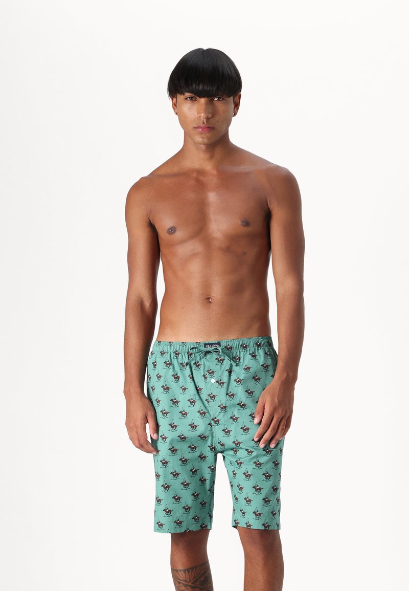 Polo Ralph Lauren SHORT SLEEP BOTTOM - Pyžamové nohavice - fairway green swinging mallets
