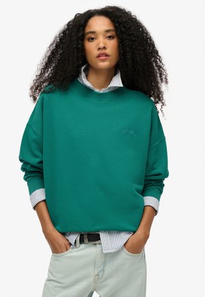 Superdry & Co ESSENTIAL LOGO CREW - Sweatshirt - alpine green