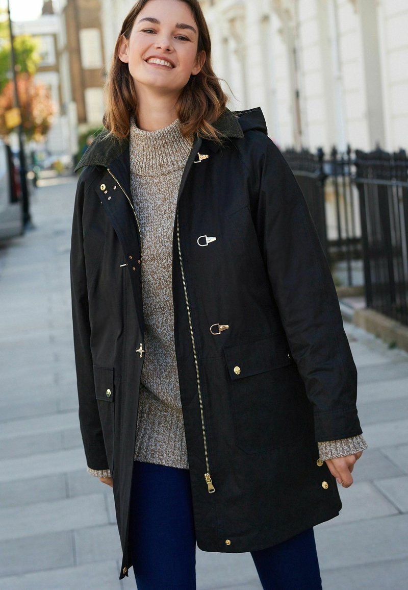 Next SHOWER RESISTANT WAXED EFFECT JACKET WITH DUFFLE FASTENING