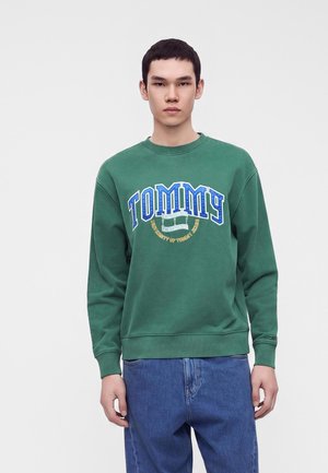 Tommy Jeans, VARSITY CREST - Φούτερ - velvet green