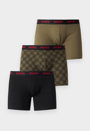 HUGO, DESIGN 3 PACK - Dlhé boxerky - open green