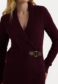 Lauren Ralph Lauren Petite BUCKLED COTTON JUMPER - Adīta jaka - pinot noir