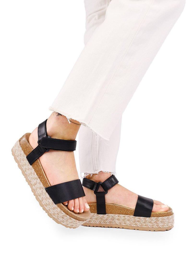 Bosanova Sandali con zeppa - black