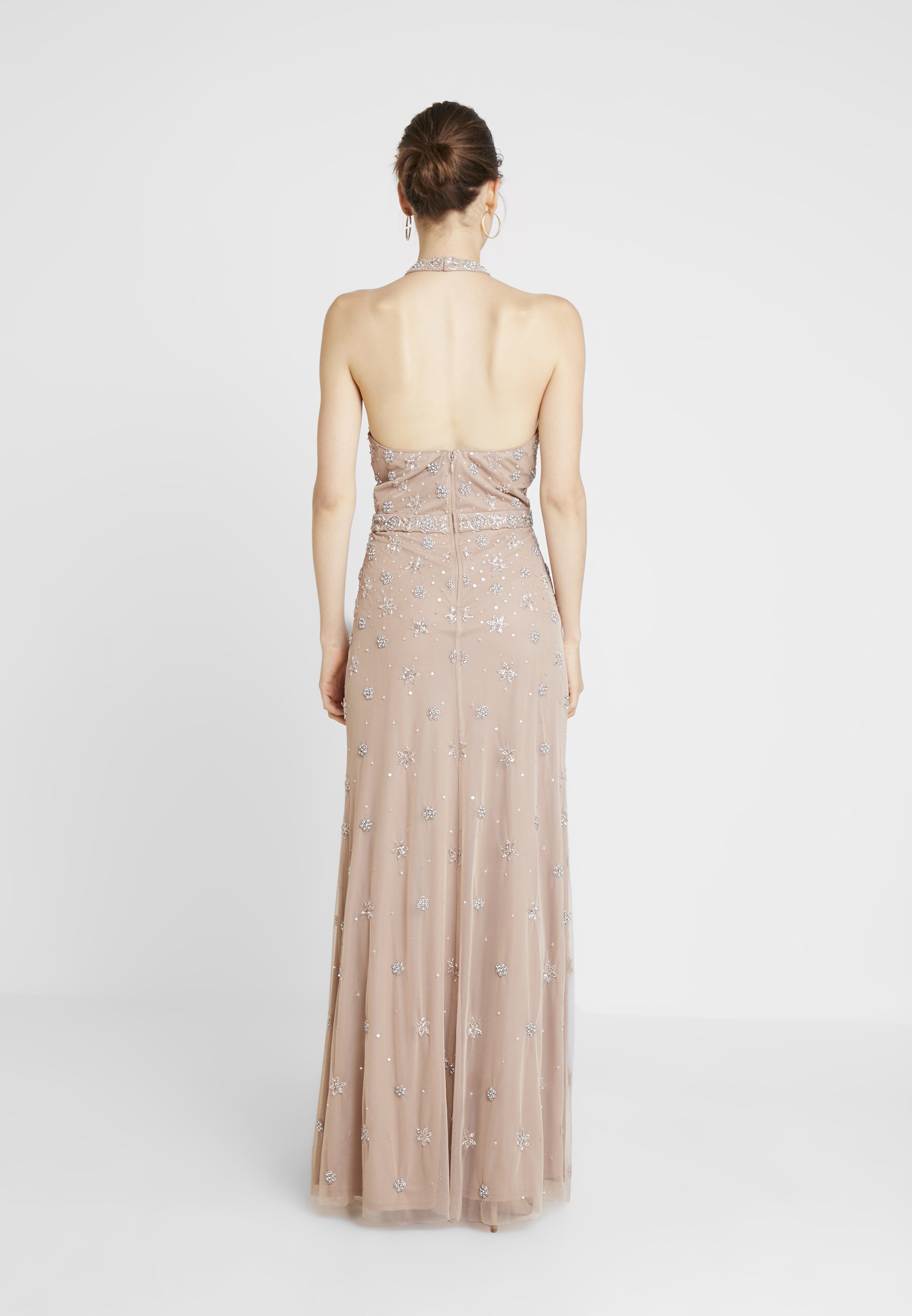 double thigh split dress