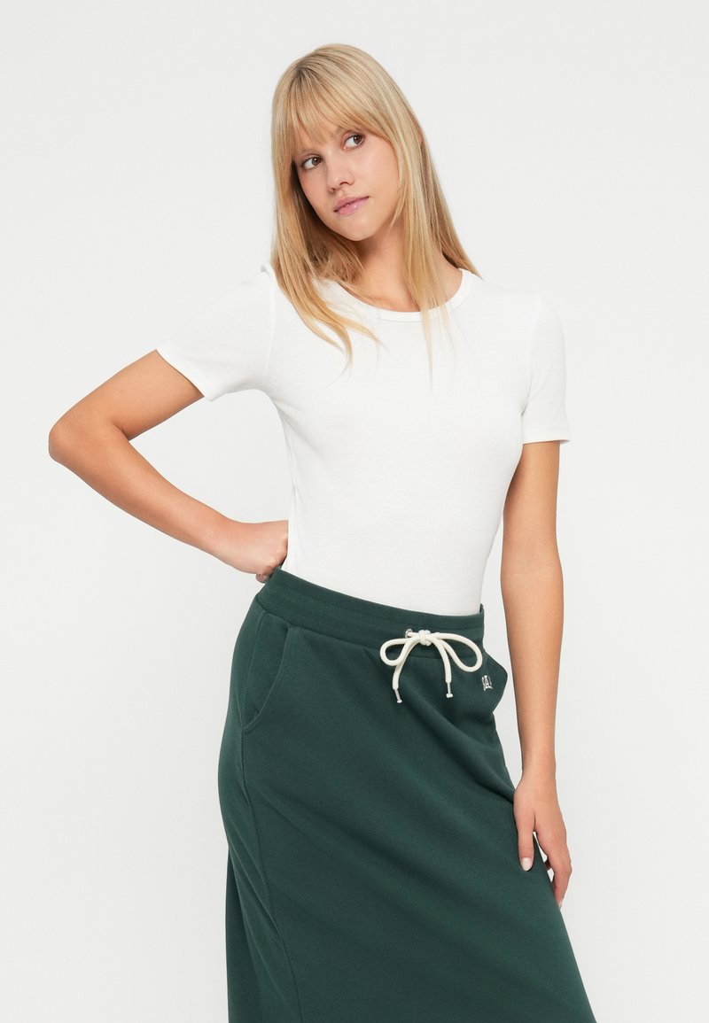 Jupe Femme Gap Verte Taille S - Coton, Ligne A, Zippée (Excellent état)