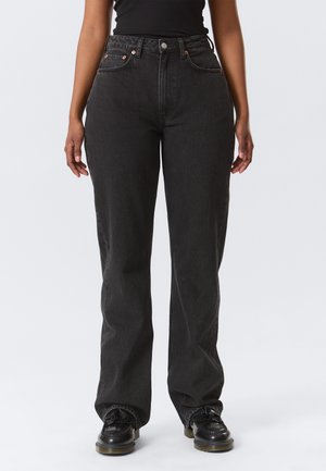 RESOLUTE HIGH CURVE - Blugi loose fit - tuned black