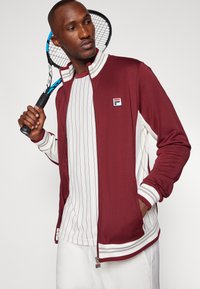 Fila JACKET BJÖRN - Treningsjakke - cabernet/white alyssum