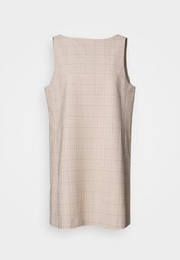 ROBE COURTE CARREAUX - Hverdagskjole - beige