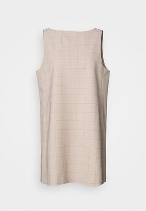 ROBE COURTE CARREAUX - Päevakleit - beige