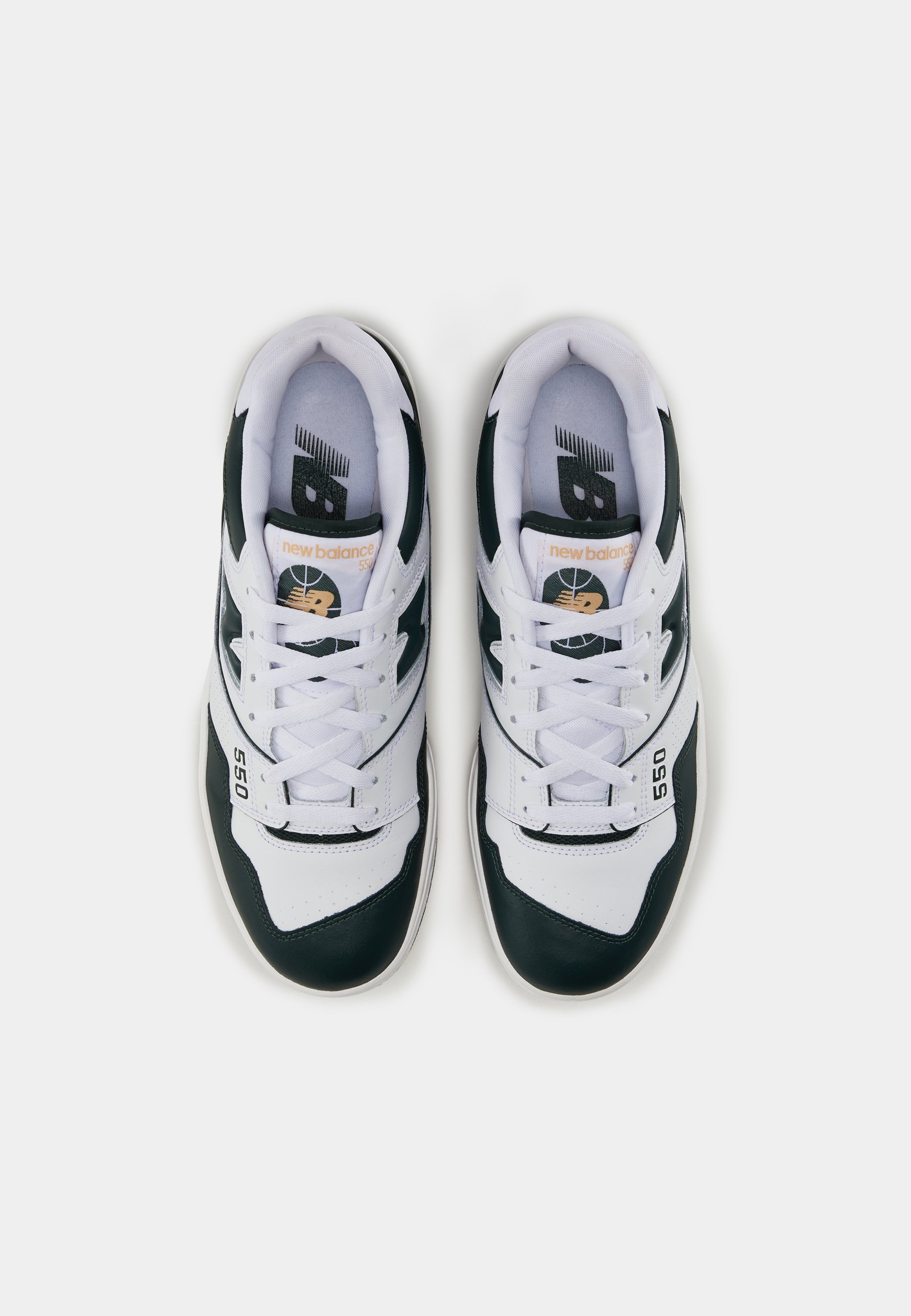 New Balance 550 UNISEX - Sneaker low - white/green/weiß - Zalando.de