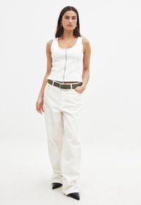 NA-KD ZIP DETAIL - Topp - white