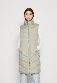 JDY FINNO PADDED NEW - Strukirani kaput - seagrass/silver