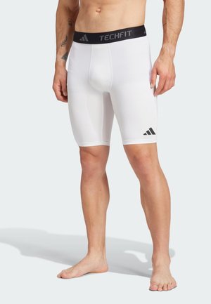 adidas Performance, TECHFIT COMPRESSION TRAINING SHORT - Leggings da corsa corti - white
