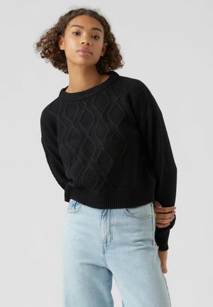 VMMALVA LS O-NECK - Jumper - black