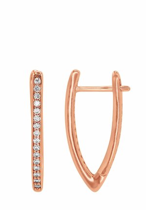 LINES MIT ZIRKONIA - Ohrringe - rose gold-coloured