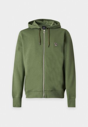 PS Paul Smith, MENS FIT ZIP HOODY ZEBRA - Sweatjakke - military