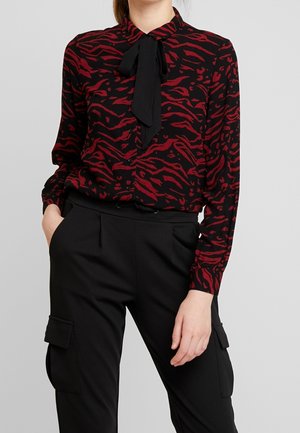 Button-down blouse - bordeaux
