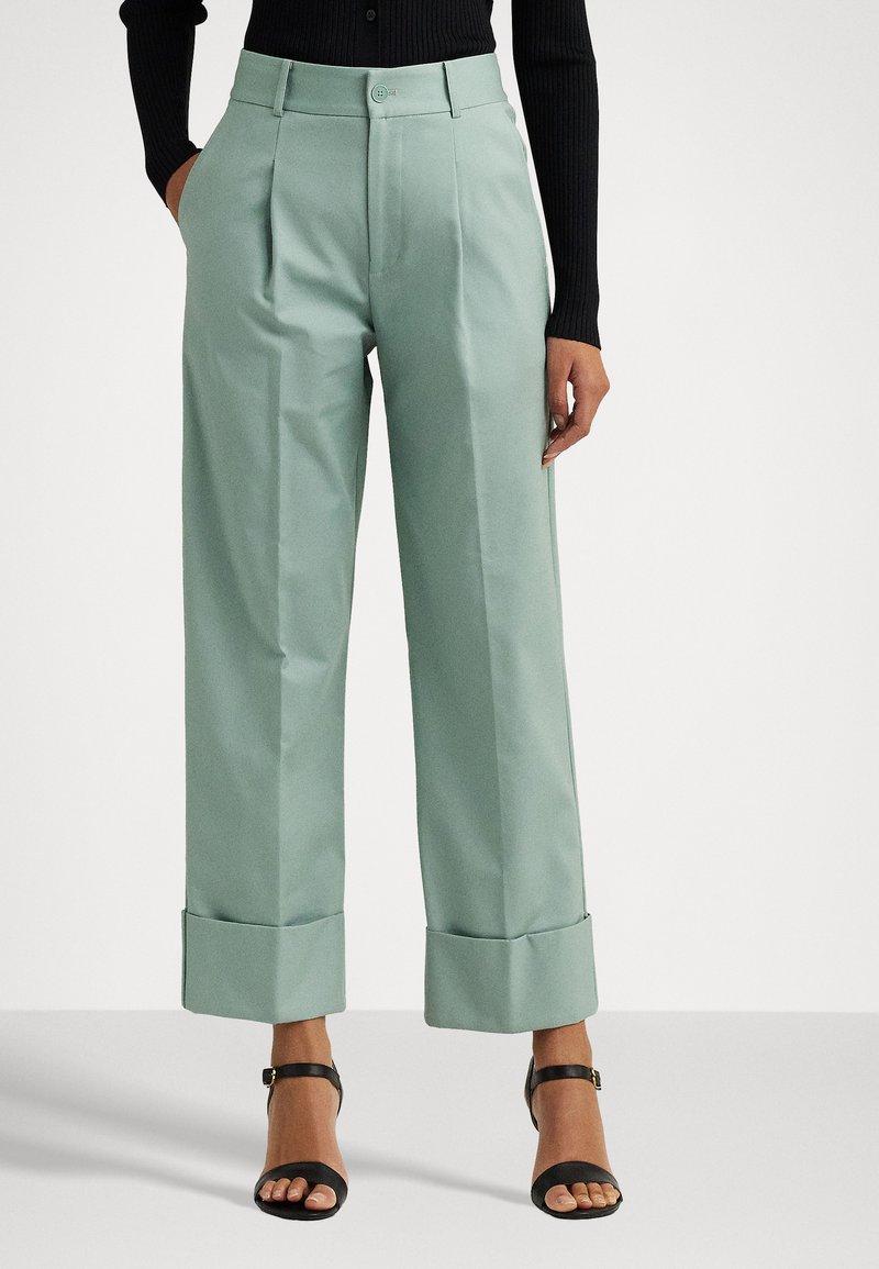 Lauren Ralph Lauren Double Faced Cotton Ankle Trouser - Pantalon classique - soft laurel