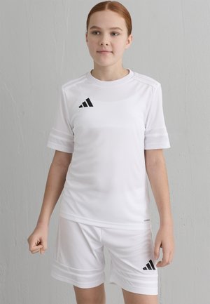 adidas Performance SQUADRA SHORT SLEEVE UNISEX - Sportiniai marškinėliai trumpomis rankovėmis - white/black