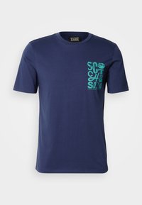 Scotch & Soda REGULAR FIT LEFT CHEST LOGO - Potiskana majica - peacoat