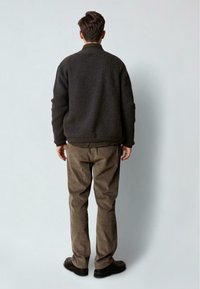 Clean Cut Copenhagen Cardigan - taupe brown melange