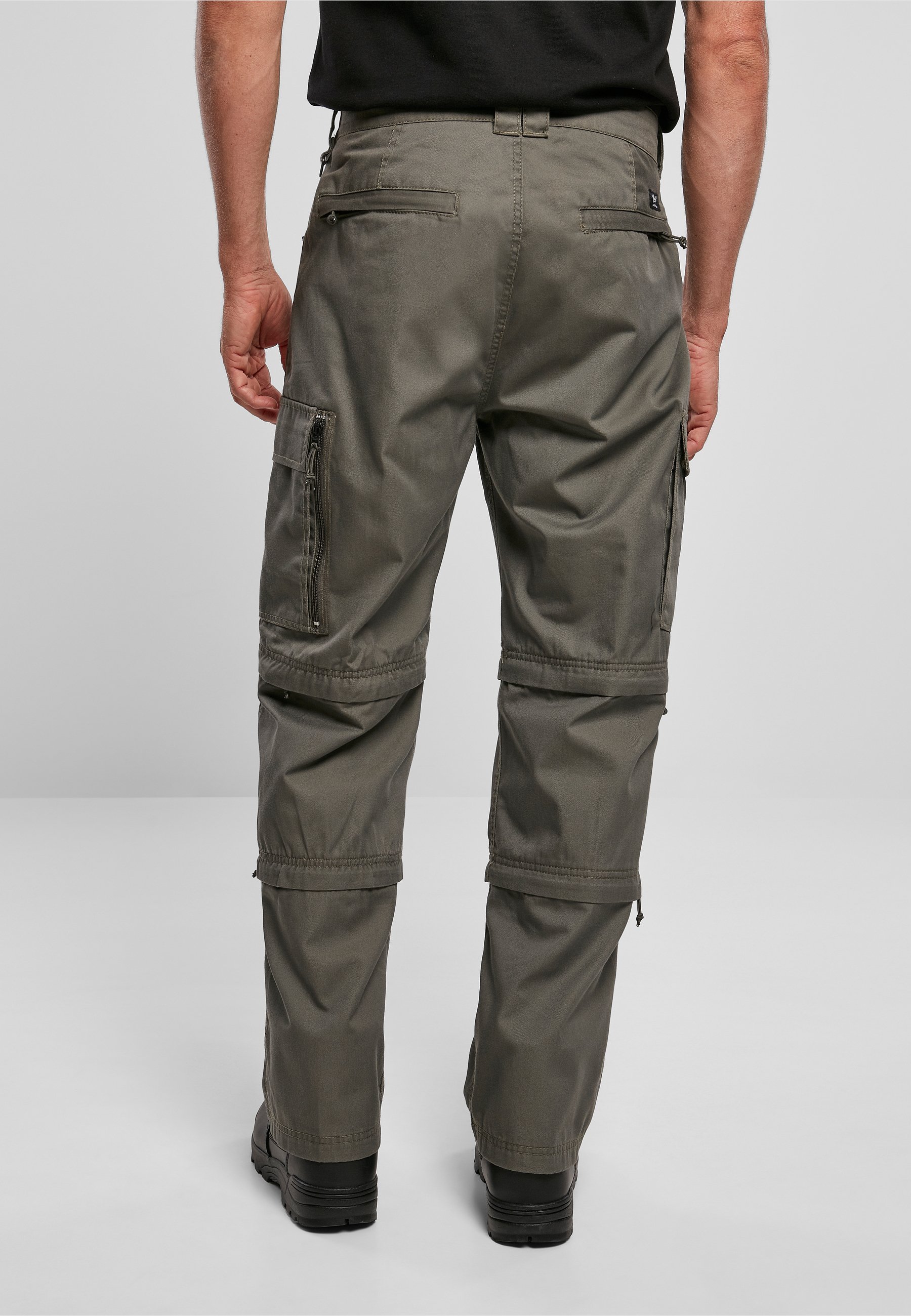 Brandit SAVANNAH - Cargo trousers - black/olive - Zalando.ie