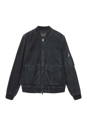 AllSaints, ROKKO BOMBER - Giacca di pelle - navy blue