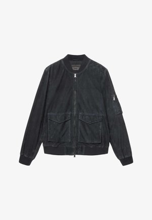 AllSaints, ROKKO BOMBER - Giacca di pelle - navy blue