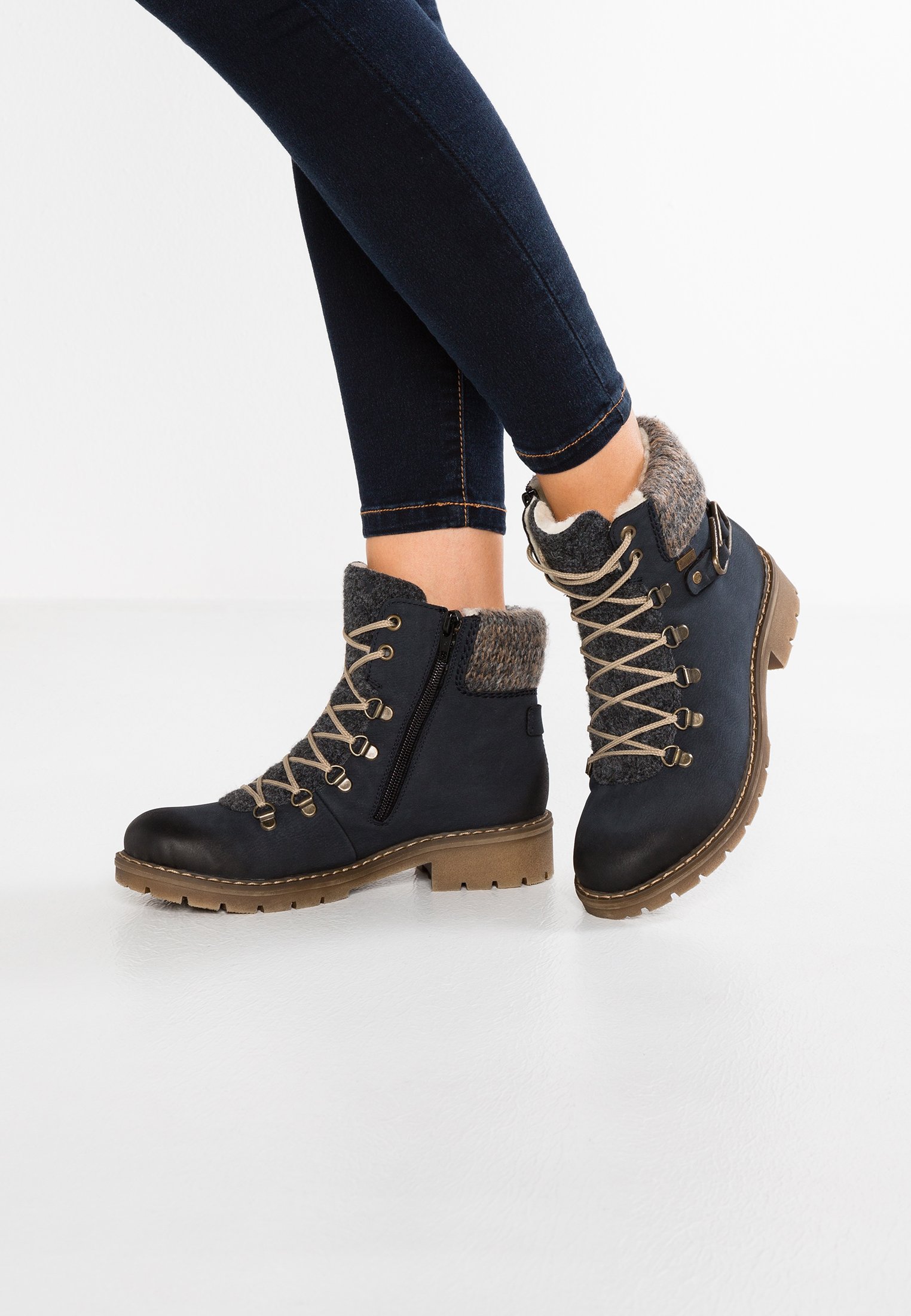 Rieker Veterboots - pazifik/anthrazit/grafit/donkerblauw - Zalando.nl